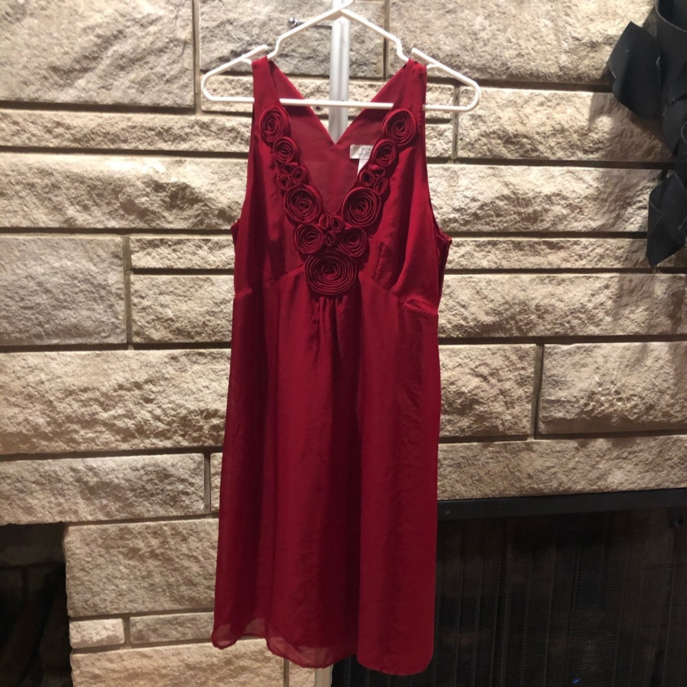 Loft size 6 rose dress